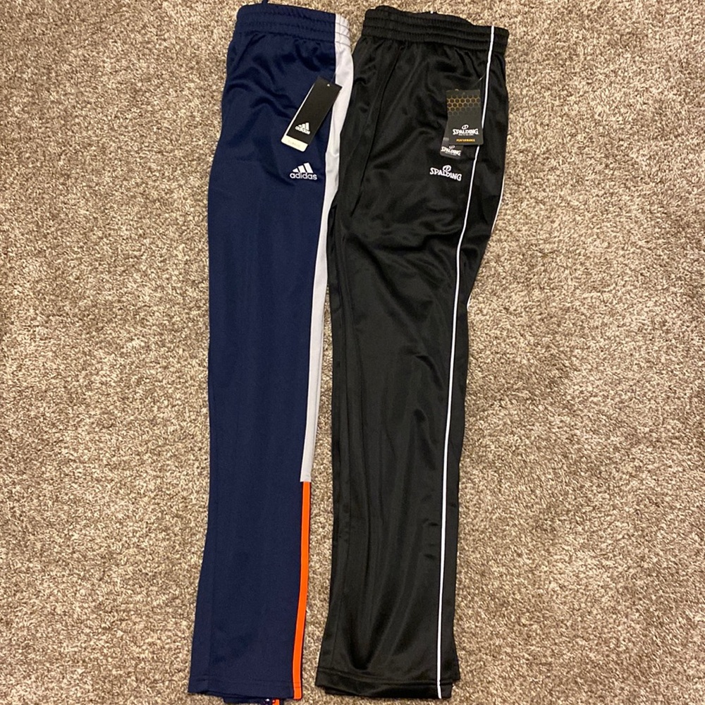 Brand new soccer pants Adidas and Spalding.